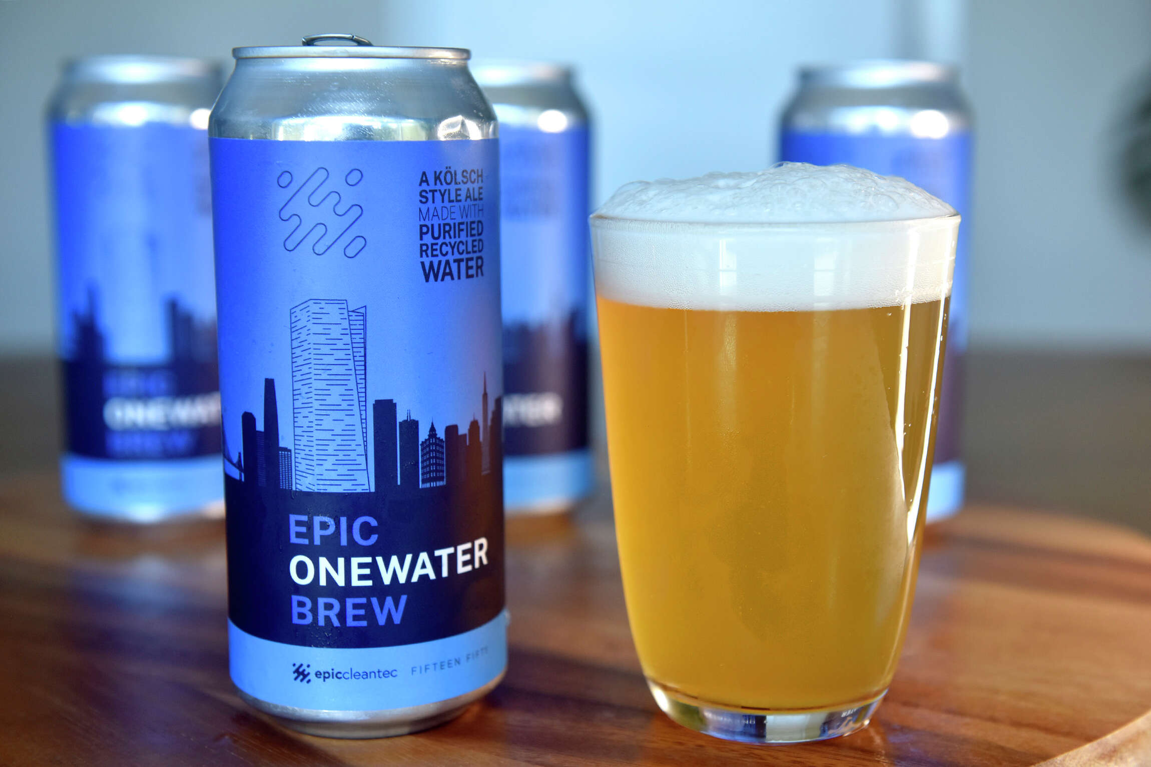 Cerveza que utiliza agua de ducha reciclada