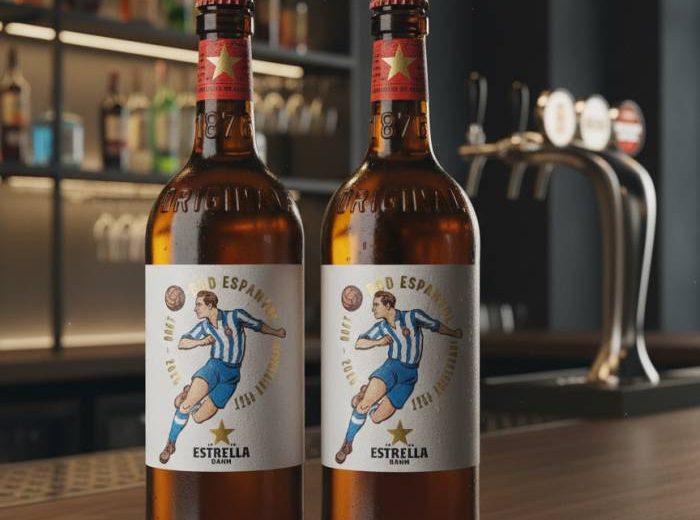 Estrella Damm lanza una edición especial de cerveza por el 125 aniversario del RCD Espanyol