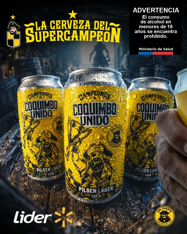 Coquimbo Unido no para la fiesta presenta exclusiva cerveza tras ganar el clásico a La Serena