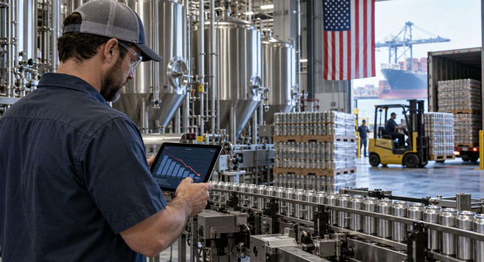 producción de cerveza en Estados Unidos